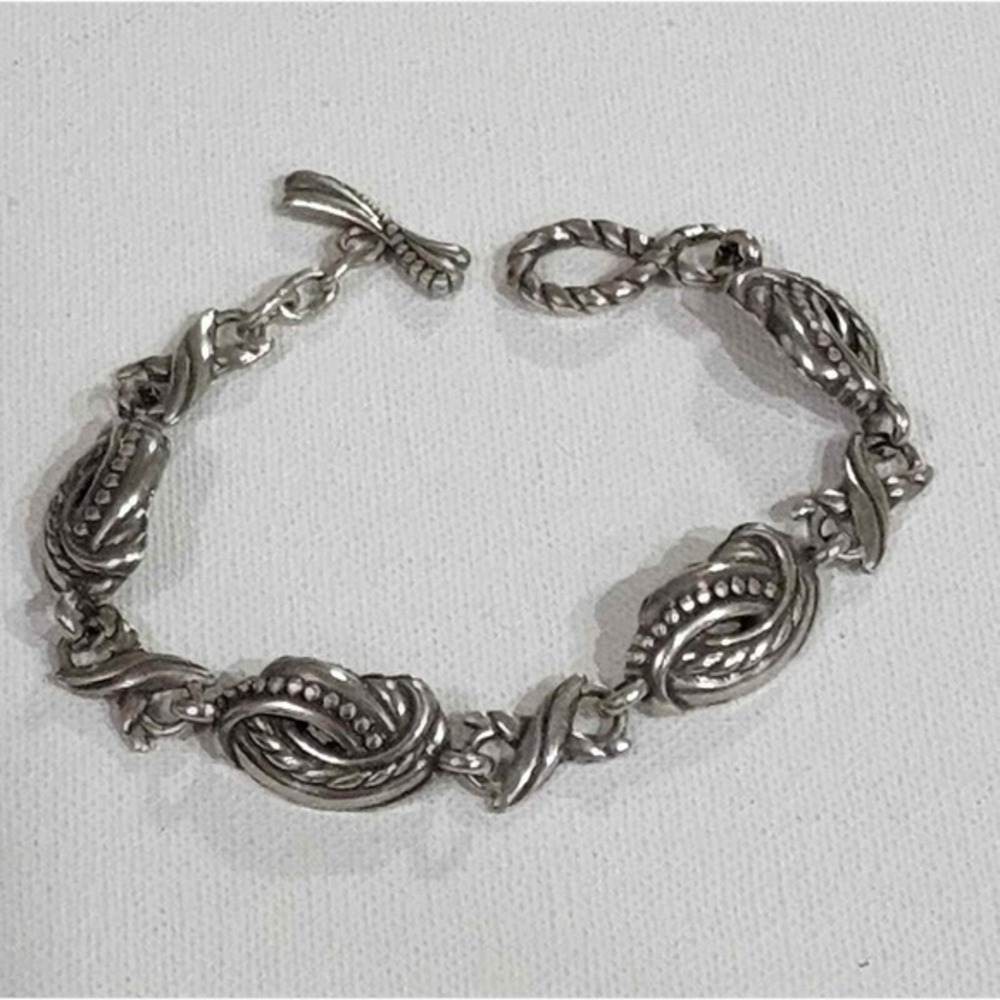 Brighton Love Knot Toggle Bracelet‎ Twisted Rope Design Jewelry